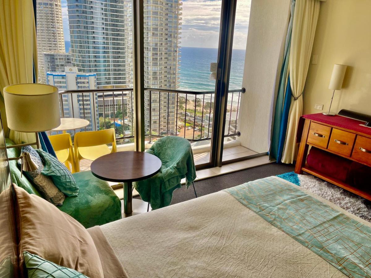 High Floor Ocean View At Surfers Paradise - Hotel Studio Gold Coast Zewnętrze zdjęcie